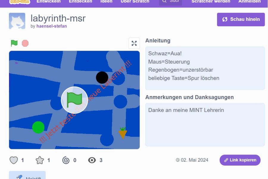 MINT-Unterricht an der MS Rottenmann: Schüler programmieren eigene Spiele