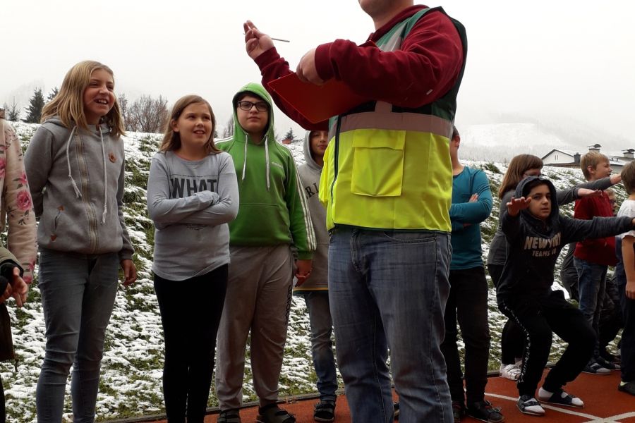 Brandschutz-Übung an der NMS Rottenmann