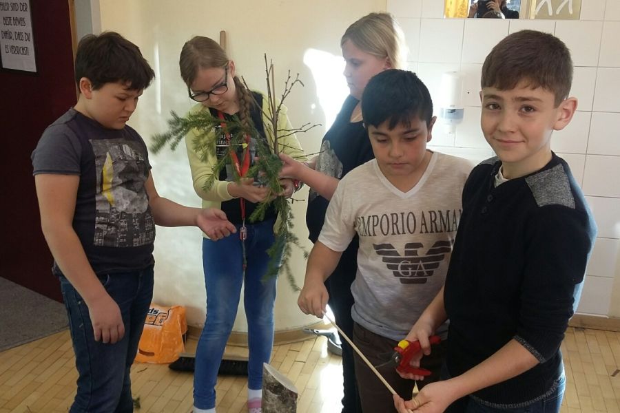 In der Weihnachtswerkstatt ...