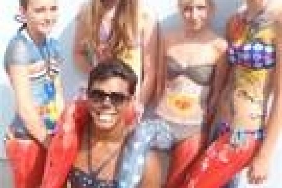 Bodypainting zum Hauptschulabschluss